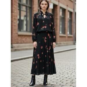 Lauren by Ralph Lauren Floral Georgette Dress